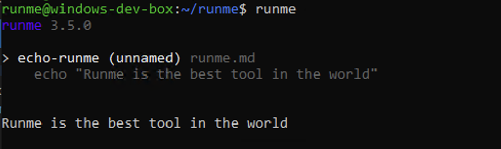 runme cli